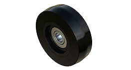 Urethane idler wheel roller