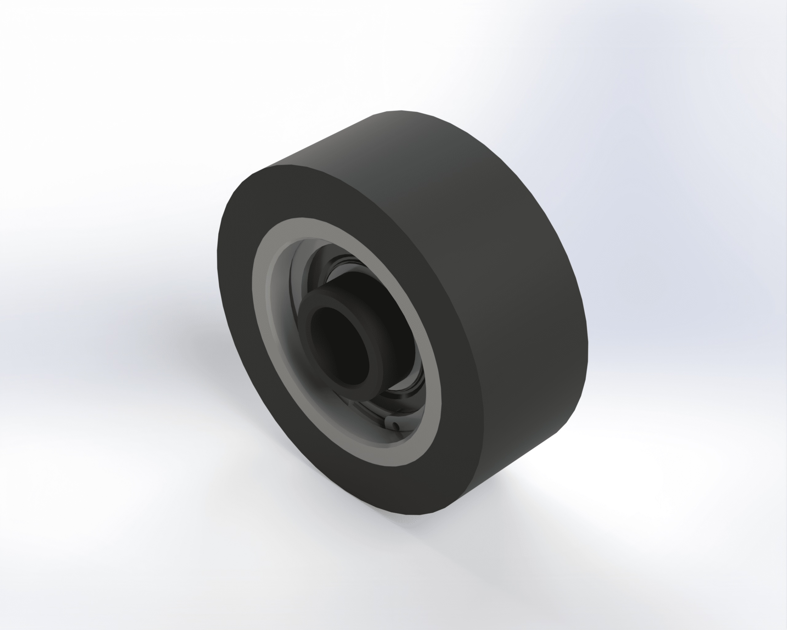 Idler wheel roller, flat series 2550BE3